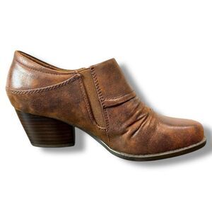 Baretraps Raini Western Side Zip Ankle Booties Brown Size 6 Boho Festival
